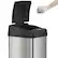 Left. iTouchless - 13-Gal. Touchless Trash Can - Stainless Steel.