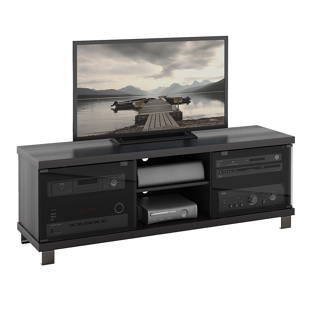Angle View: CorLiving - Holland TV Stand, for TVs up to 75" - Ravenwood Black