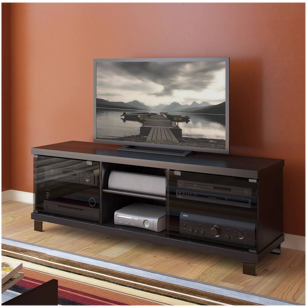 Alt View 11. CorLiving - Holland TV Stand, for TVs up to 75" - Ravenwood Black.