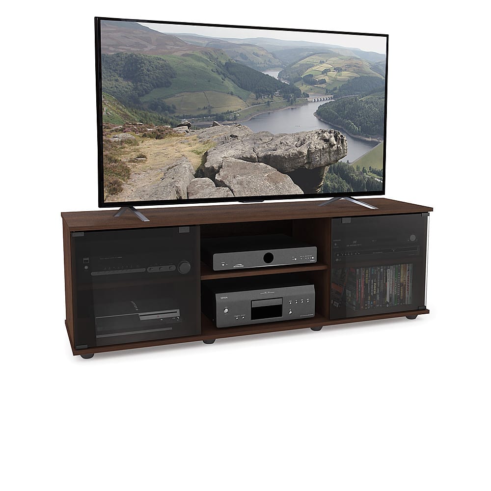 Angle View: CorLiving - Fiji Maple Wooden TV Stand, for TVs up to 75" - Urban Maple