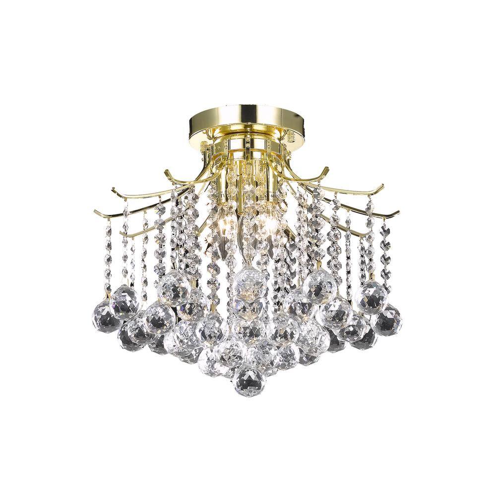 Living District - Amelia Collection Flush Mount D16in H12in Lt:3 Finish - Gold price history on PriceWatchPro