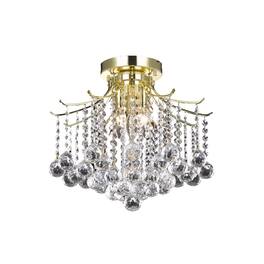 Living District - Amelia Collection Flush Mount D16in H12in Lt:3 Finish - Gold