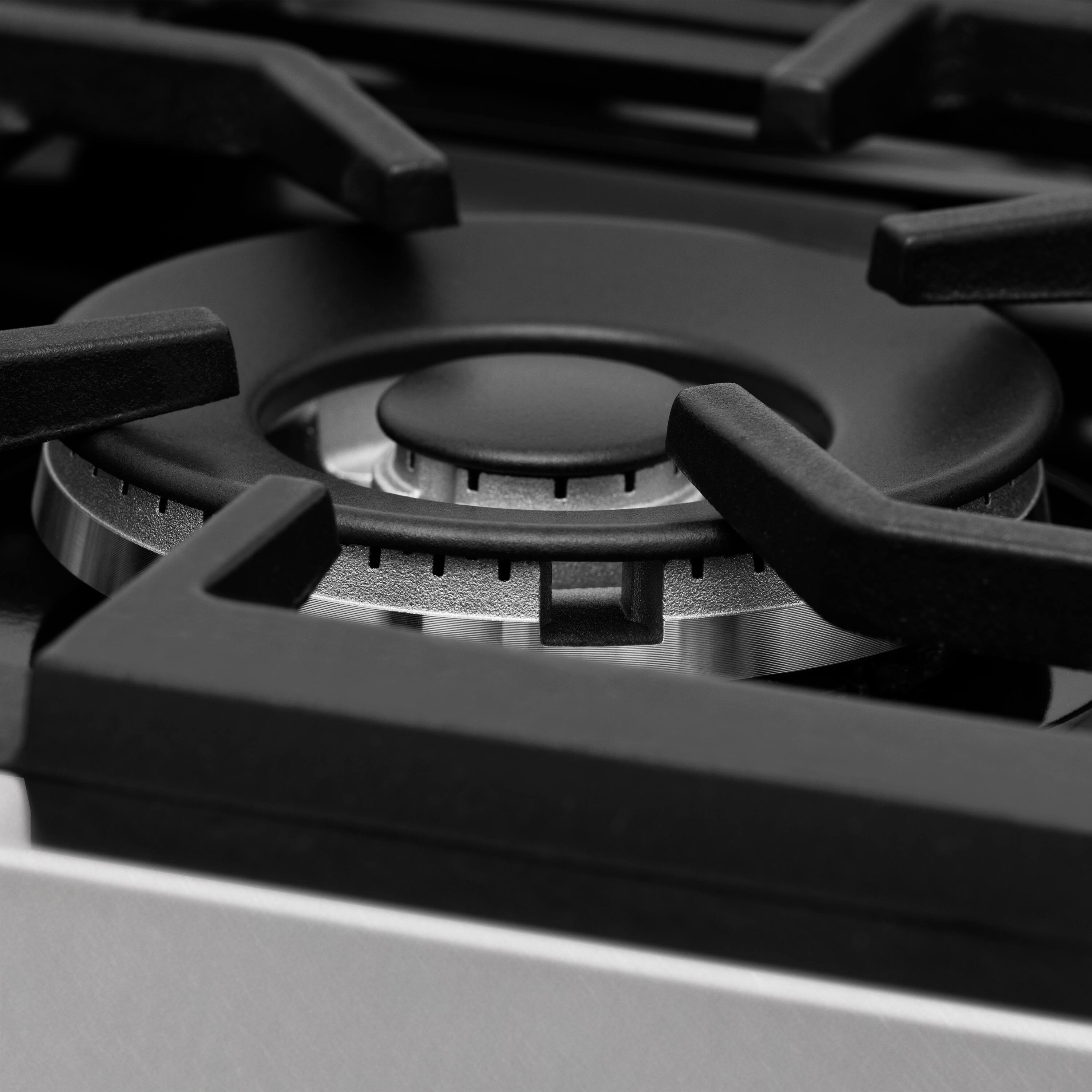 Alt View 7. ZLINE - ZLINE 30 in. Legacy Dual Fuel Range with 4 Burners and Oven (RAS-SN-30) - Satin Stainless Steel.