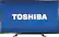 Front. Toshiba - 55" Class (54.6" Diag.) - LED - 1080p - HDTV - Black.