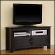 Walker Edison - Cortez TV Console for Most Flat-Panel TVs Up to 46" - Black - Larger Front
