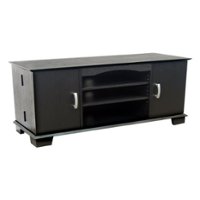 Walker Edison - Transitional TV Console for Most TVs Up to 65" - Black - Front_Zoom