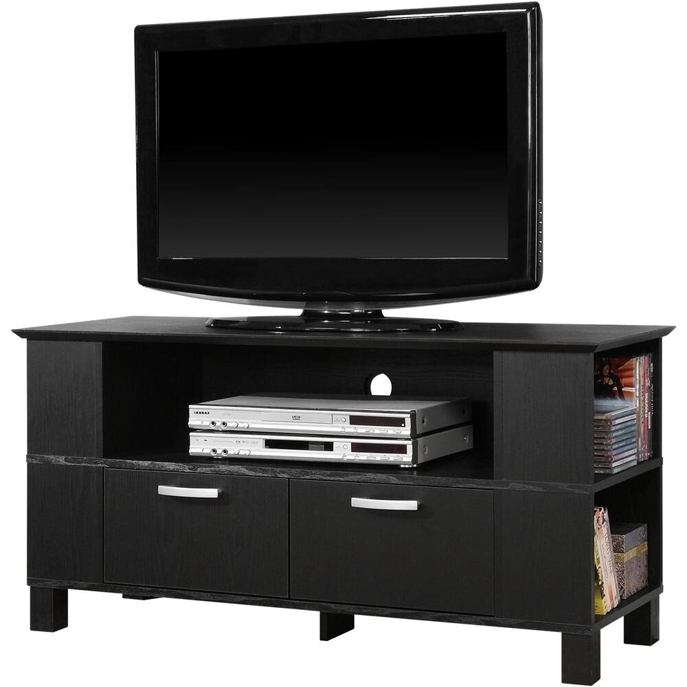 Front. Walker Edison - Furniture TV Cabinet for Most TVs Up to 50" - Black.