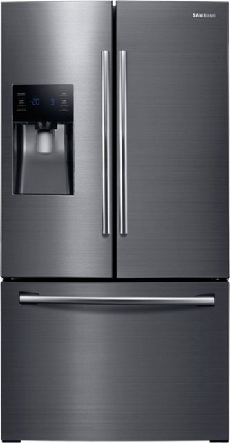 Samsung 24.6 Cu. Ft. French Door Refrigerator Black RF263BEAESG - Best Buy
