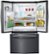 Alt View Zoom 1. Samsung - 24.6 Cu. Ft. French Door Fingerprint Resistant Refrigerator - Black stainless steel.