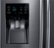 Alt View 3. Samsung - 24.6 Cu. Ft. French Door Fingerprint Resistant Refrigerator - Black Stainless Steel.