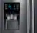 Alt View 3. Samsung - 24.6 Cu. Ft. French Door Fingerprint Resistant Refrigerator - Black Stainless Steel.