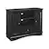 Front. Walker Edison - Rustic Traditional TV Stand Cabinet for Most TVs Up to 50" - Black.