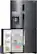 Alt View 12. Samsung - 22.5 cu. ft. 4-Door Flex French Door Counter Depth Refrigerator with Convertible Zone - Black stainless steel.