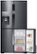 Alt View Zoom 13. Samsung - 22.5 Cu. Ft. Counter Depth 4-Door Flex French Door Fingerprint Resistant Refrigerator with Convertible Zone - Black Stainless Steel.