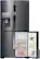 Alt View 13. Samsung - 22.5 cu. ft. 4-Door Flex French Door Counter Depth Refrigerator with Convertible Zone - Black stainless steel.