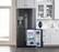 Alt View 19. Samsung - 22.5 cu. ft. 4-Door Flex French Door Counter Depth Refrigerator with Convertible Zone - Black stainless steel.