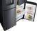 Alt View 3. Samsung - 22.5 cu. ft. 4-Door Flex French Door Counter Depth Refrigerator with Convertible Zone - Black stainless steel.