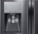 Alt View Zoom 4. Samsung - 22.5 Cu. Ft. Counter Depth 4-Door Flex French Door Fingerprint Resistant Refrigerator with Convertible Zone - Black Stainless Steel.