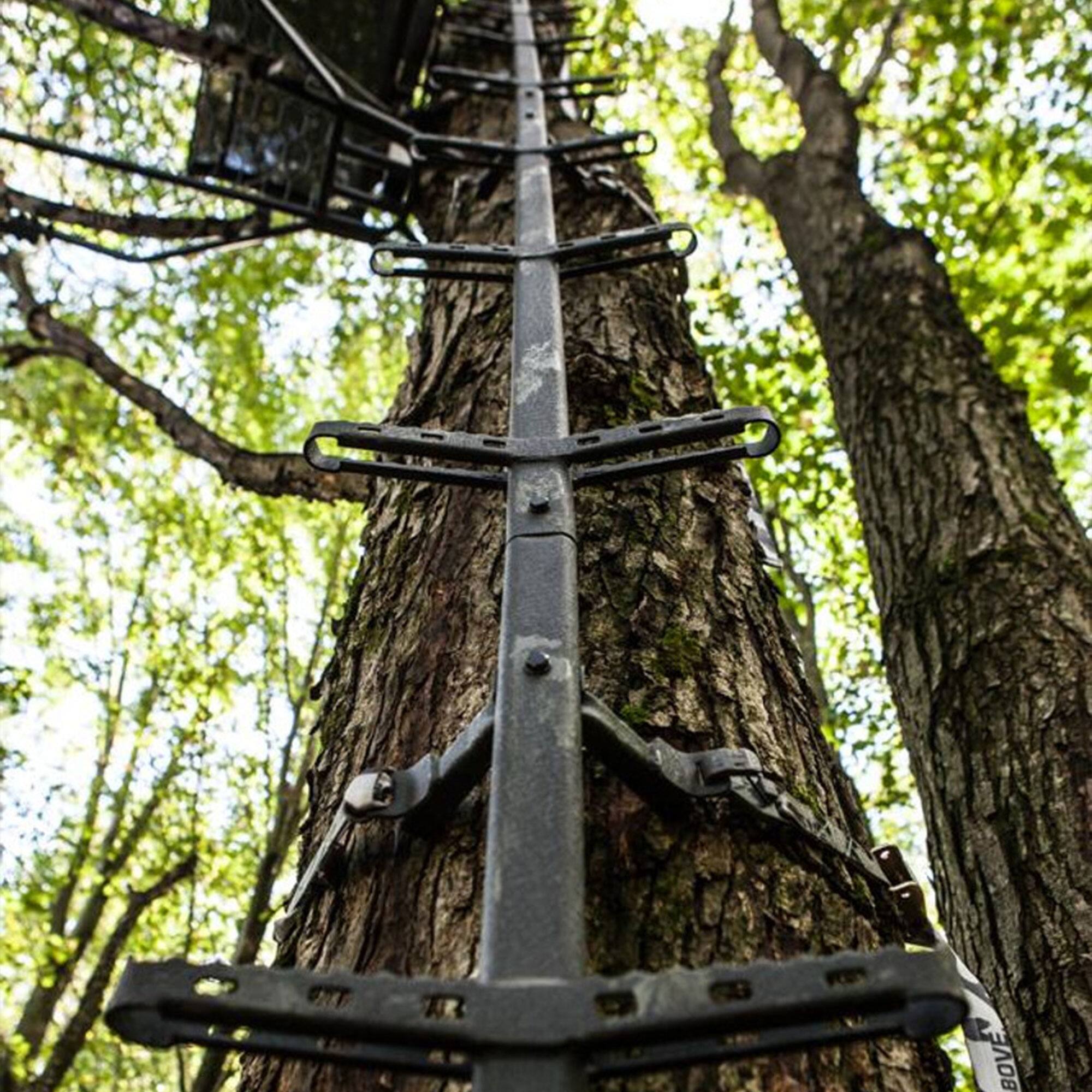 Alt View 3. Hawk - Hawk Traction 20 Feet Stacking Mud Stick with Dual Sided Non Slip Steps - Black.