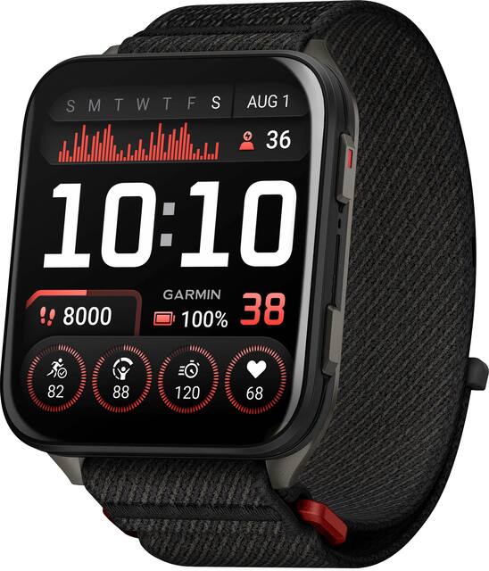 Garmin - Venu X1 GPS Smartwatch 51 mm Fiber-reinforced polymer - Black with Slate Titanium Caseback - (2025)