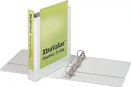 Cardinal - Performer ClearVue 1 1/2" 3-Ring View Binder - White