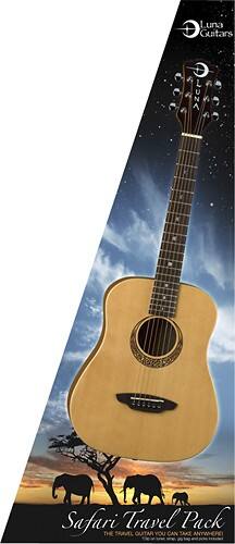 Front Standard. Luna Guitars - 6-String 3/4-Size Acoustic Guitar - Natural.