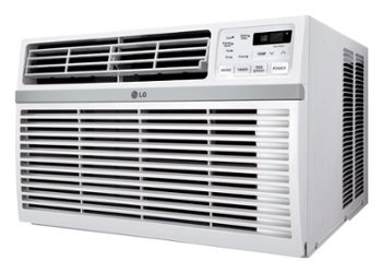 LG - 12,000 BTU Window Air Conditioner - White - Front_Zoom