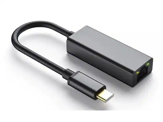 Front. Nippon Labs - Nippon Labs USB 3.1 Type C Male to Gigabit Ethernet Female Adapter (10/100/1000Mbps) Black Color.