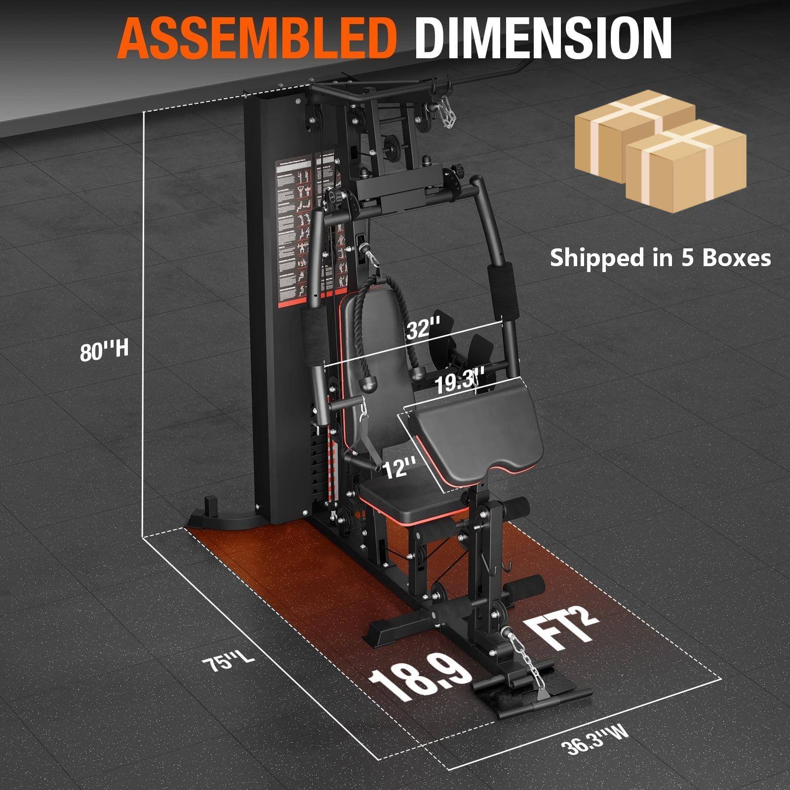 ASSEMBLED DIMENSION  
Shipped in 5 Boxes  
80"H  
32"  
19.31"  
12"  
75"L  
18.9 FT²  
36.3"W