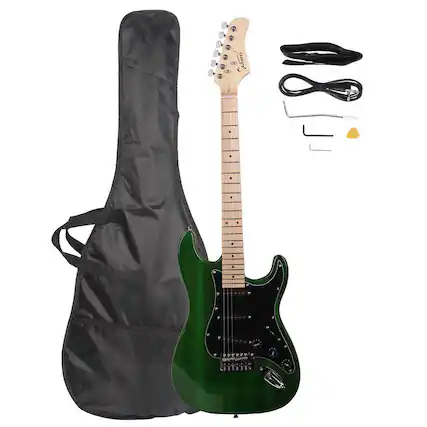 Front. Winado - ST 22fret Electric Guitar Kit Right Handed 6 Strings Basswood W/Bag for Student Gift.