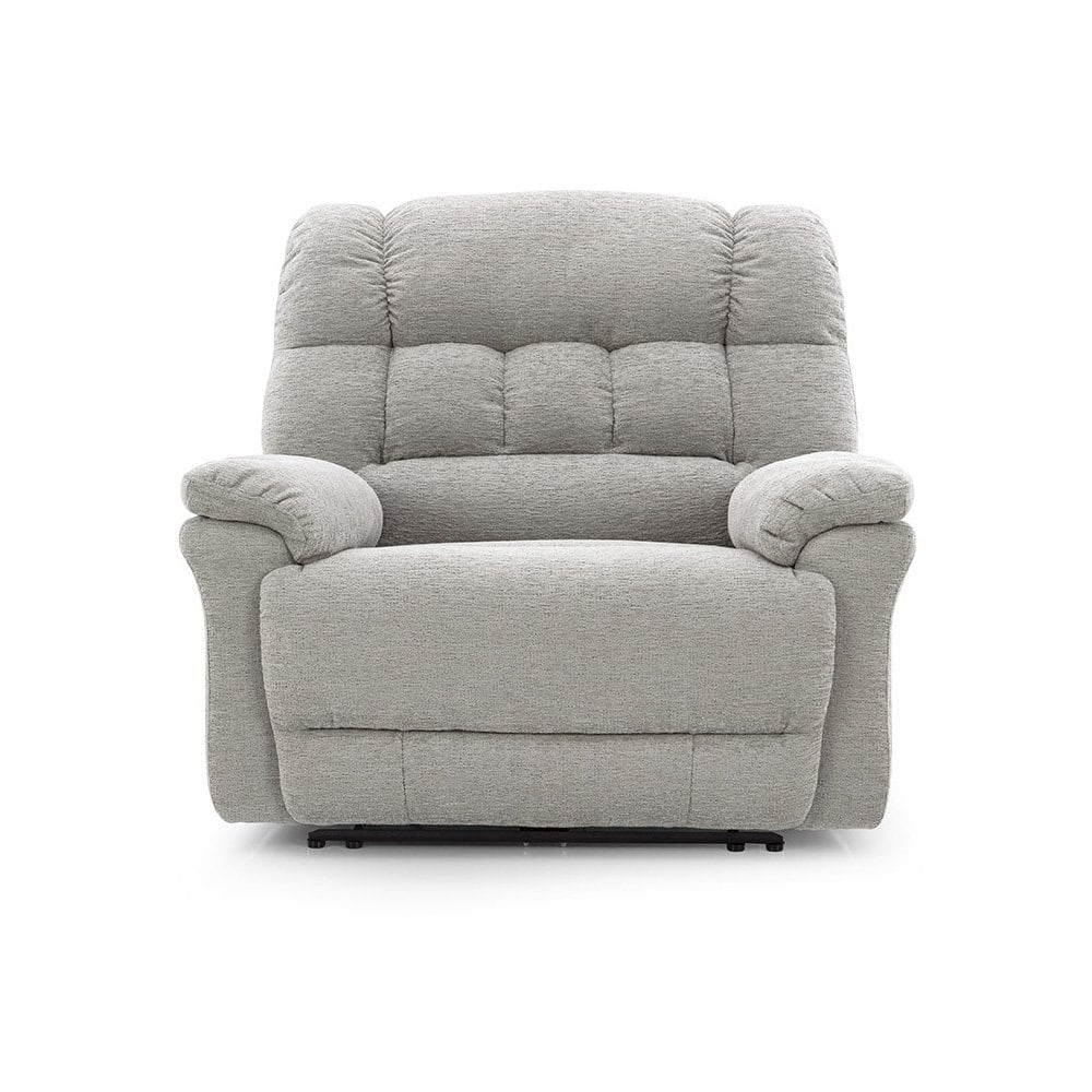 Heartland Furniture - Oversized Recliner Chair – Heavy-Duty Recliners with Wide Seat, Light Grey - Light Gray