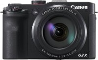Front. Canon - PowerShot G3 X 20.2-Megapixel Digital Camera - Black.