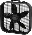 Angle. Lasko - 20 in. Dècor Colors Air Circulating Box Fan with 3 Speeds - Black.