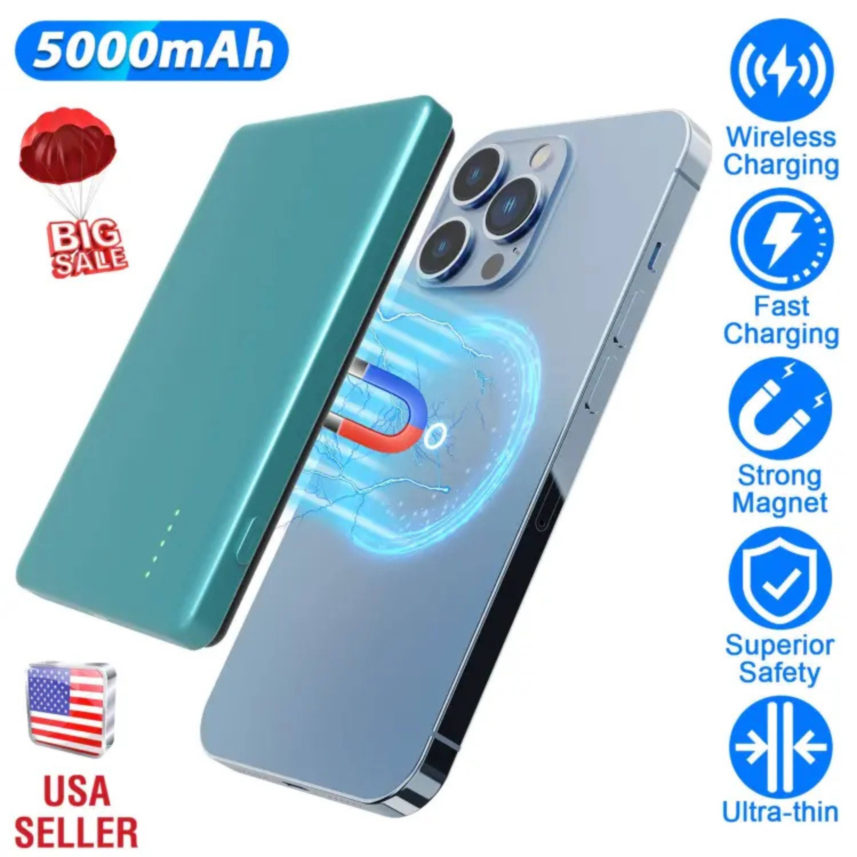 5000mAh Wireless Charging  
BIG SALE  
Fast Charging  
Strong Magnet  
Superior Safety  
USA SELLER  
Ultra-thin