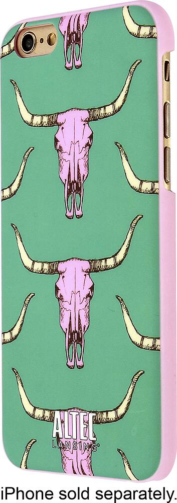 Front. Altec Lansing - Style-Up Hard Shell Case for Apple® iPhone® 6 and 6s - Mint/Pink.
