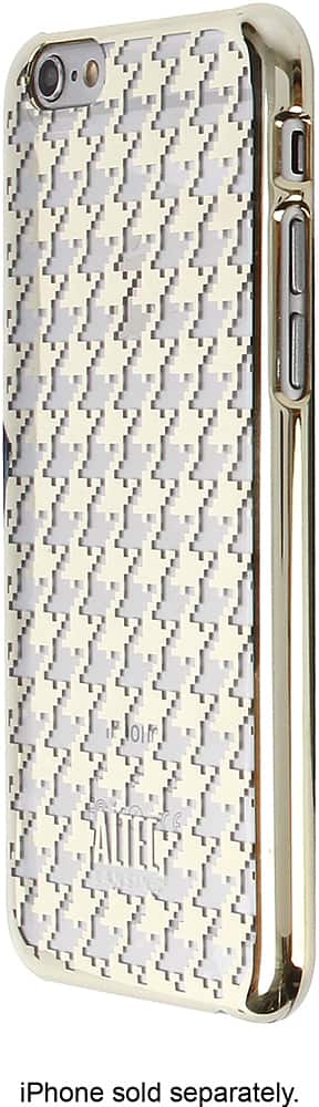 Front. Altec Lansing - Style-Up Hard Shell Case for Apple® iPhone® 6 and 6s - Gold Houndstooth.