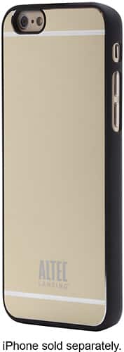 Altec Lansing - Shield Hard Shell Case for Apple® iPhone® 6 and 6s - Gold - Larger Front