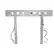 Front Standard. U.S. Brown Bear - Wall Mount for Flat Panel Display - Silver.