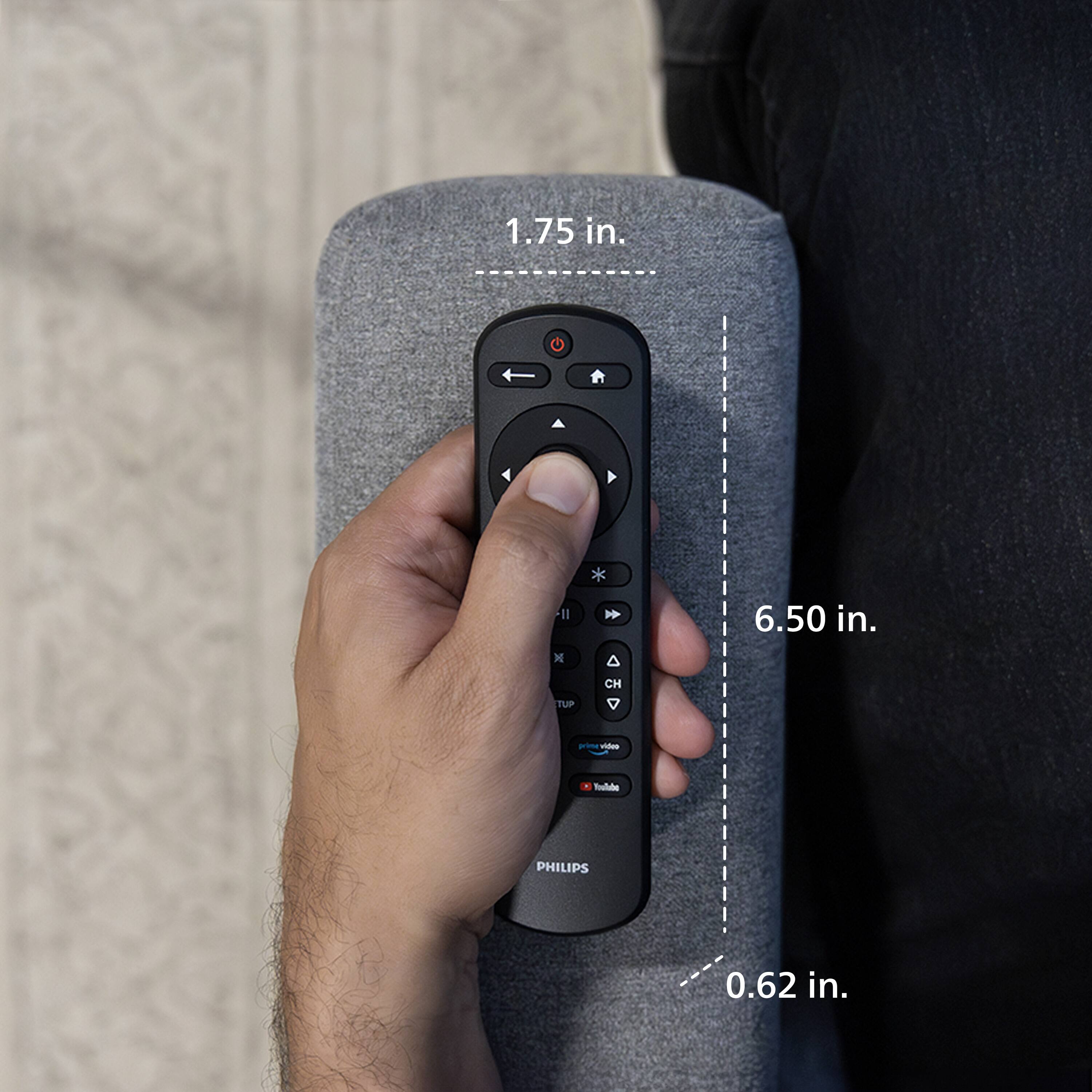 The text on the image reads: "1.75 in. F1 X 6.50 in. CH TUP wrioe Vidua Toafle PHILIPS 0.62 in."