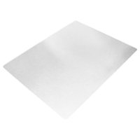 Floortex - Cleartex Rectangular Polypropylene Chair Mat with Anti-Slip Backing for Hard Floors 30 x 47 inches - White - Front_Zoom
