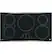 Alt View 15. GE Profile - 36" Built-In Electric Induction Cooktop - Stainless Steel on Black.