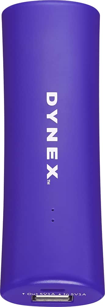 Front. Dynex™ - 2000 mAh Portable Charger - Blue.