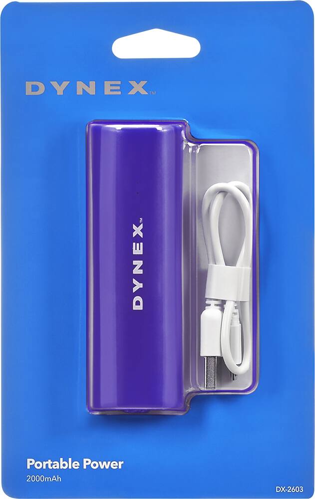 Alt View 11. Dynex™ - 2000 mAh Portable Charger - Blue.