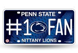 Rico Industries - Penn State Nittany Lions #1 Fan Metal License Plate Auto Tag - Multi