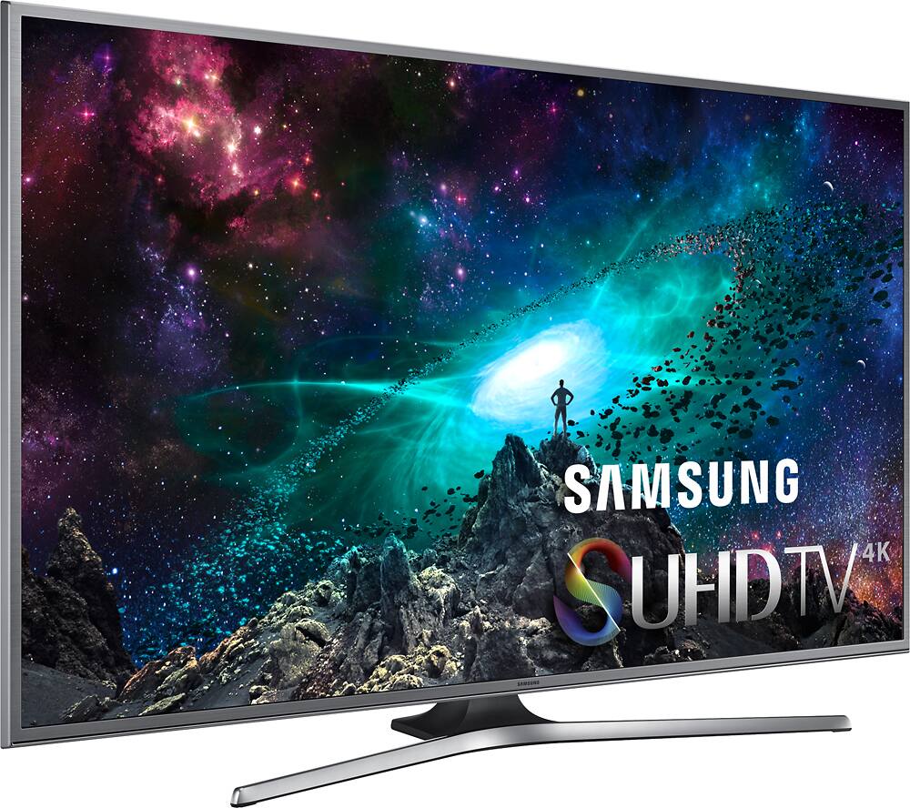 Angle. Samsung - 60" Class (60" Diag.) - LED - 2160p - Smart - 4K Ultra HD TV - Black.