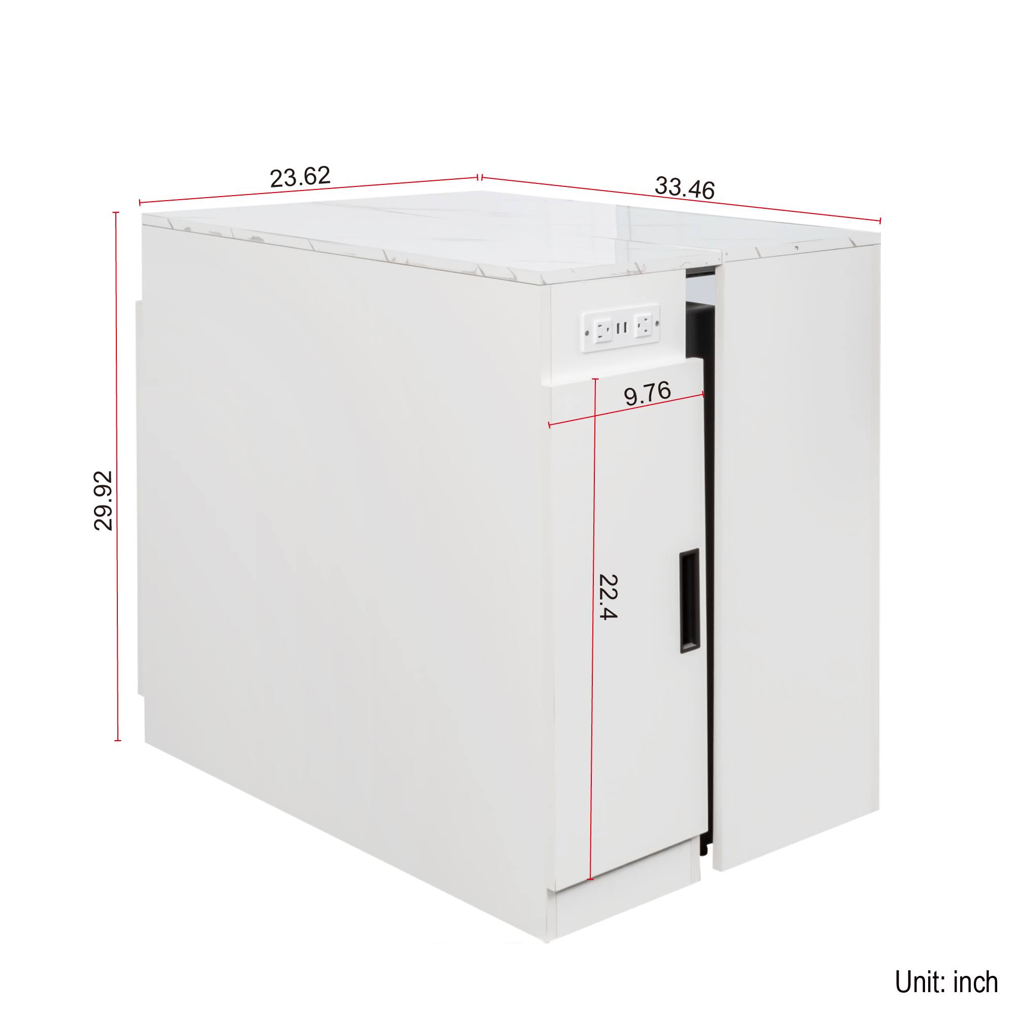 23.62  
33.46  
9.76  
29.92  
22.4  
Unit: inch