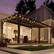Angle. Yardgrace - 12'x 16' Outdoor Wall Mounted Lean-to Gazebo, Heavy Duty Sloped Roof Metal Awning for Patio, Decks & Backyard - Black.
