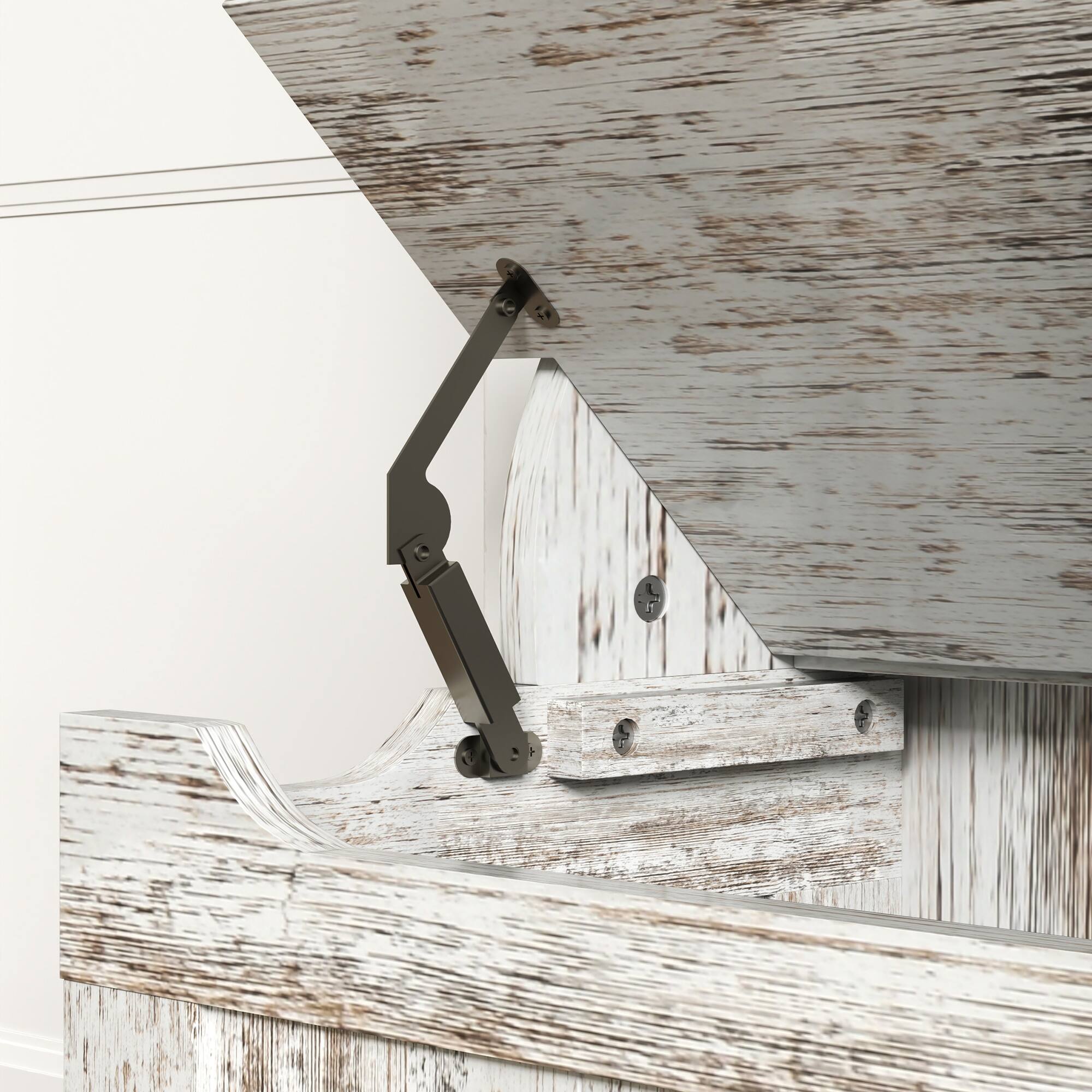 Alt View 7. Homcom - 3-In-1 Hall Tree with Shoe Storage, Standing Coat Rack with Shoe Bench, Entryway Organizer with Five Hooks - White.