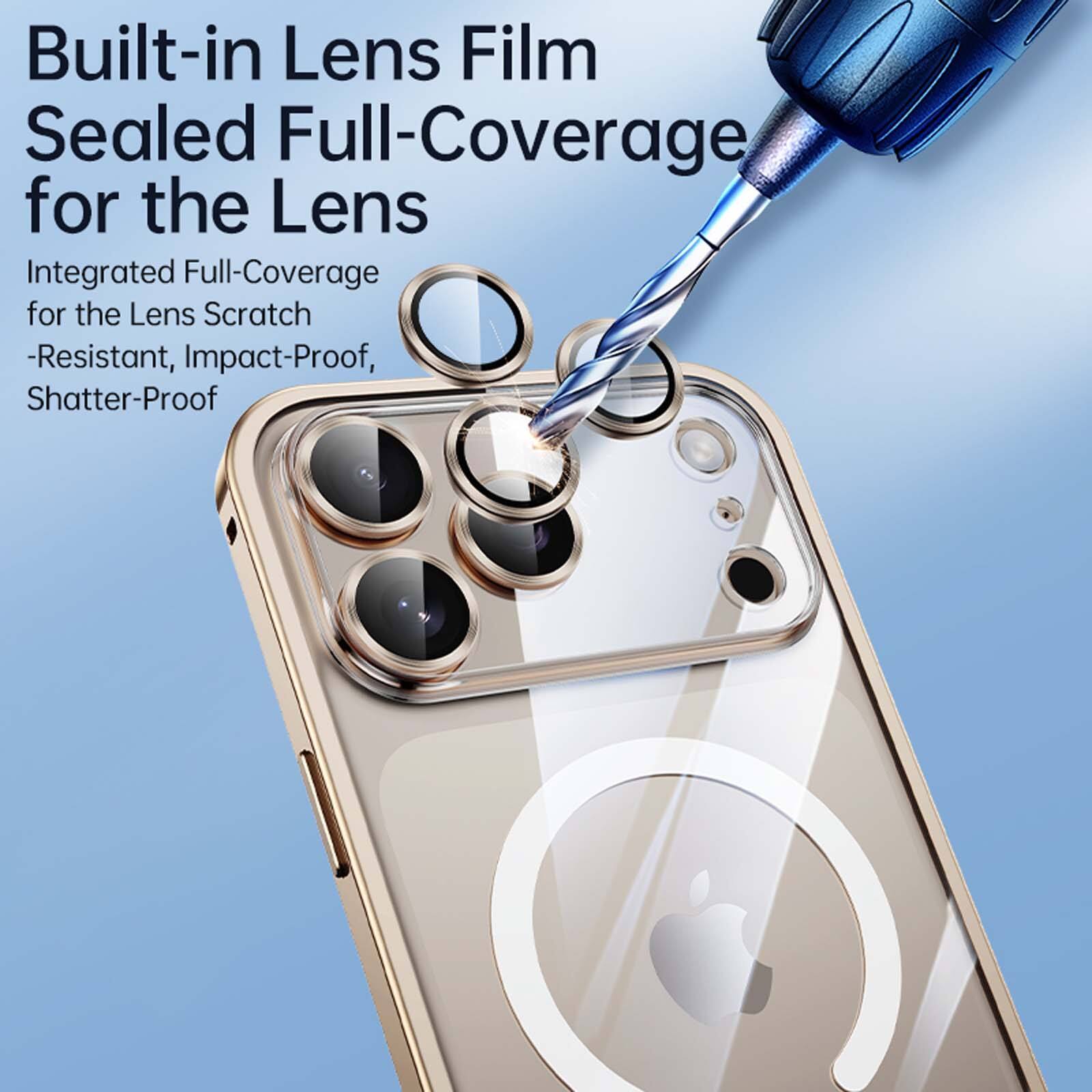 Built-in Lens Film Sealed Full-Coverage for the Lens  
Integrated Full-Coverage for the Lens Scratch-Resistant, Impact-Proof, Shatter-Proof