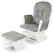 Front. Costway - Glider and Ottoman Cushion Set Wood Nursery Rocking Chair - Gray.